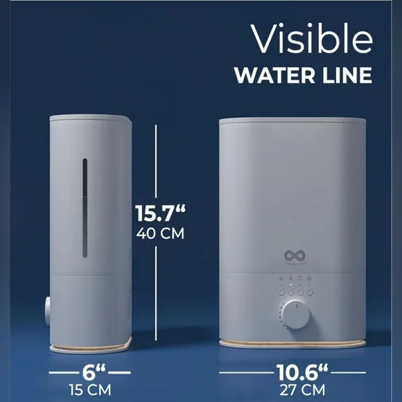 Everlasting Comfort 6L Humidifier Large Room, High Mist Output 60HR Runtime - Picture 2 of 11